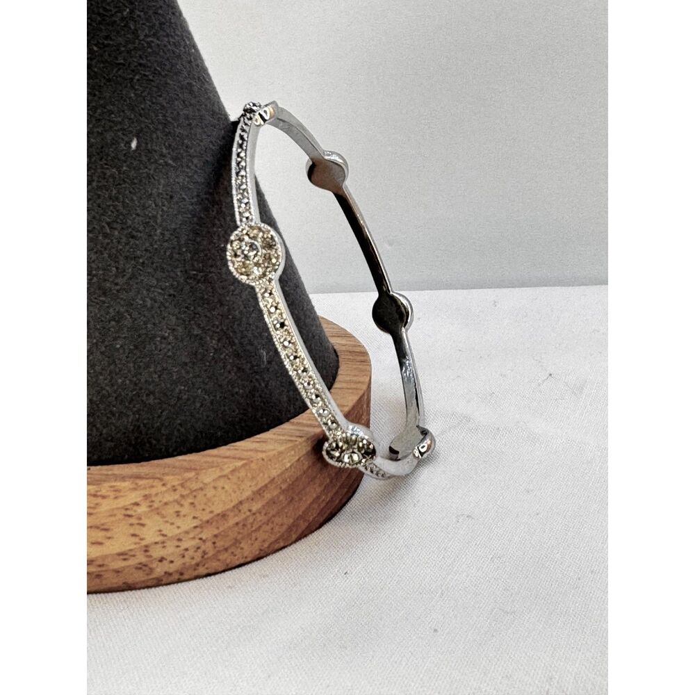 Vintage Stauer Rhodium Bangle